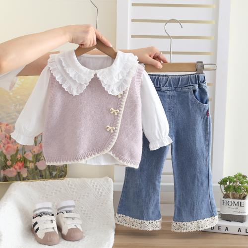 Cotton Girl Clothes Set & three piece Set