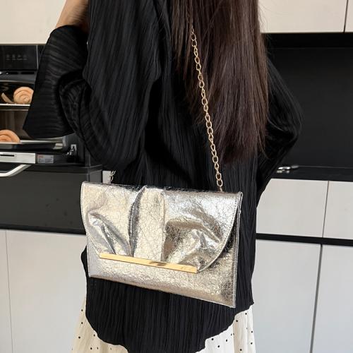 PU Leather Envelope Crossbody Bag with chain PC