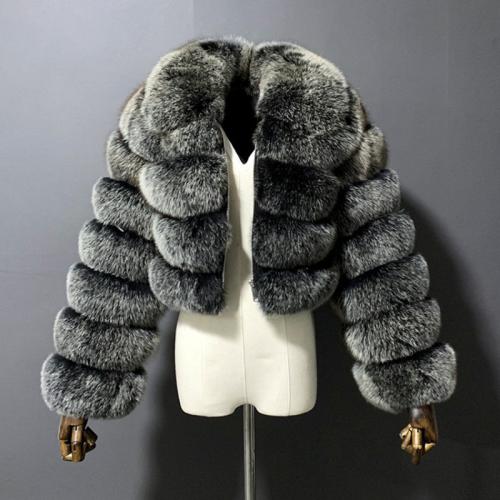 Artificial Fur Plus Size Women Overcoat PC