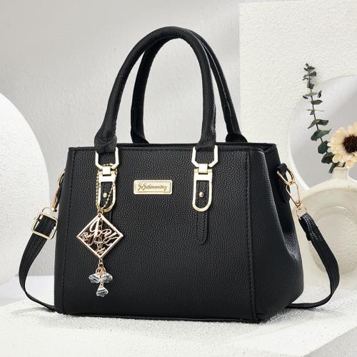 PU Leather Tote Bag Handbag attached with hanging strap PC