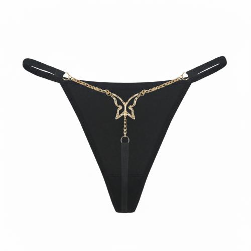 Polyester Sexy T-back slimming & seamless black PC