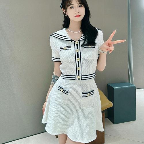 Wool Two-Piece Dress Set slimming PC