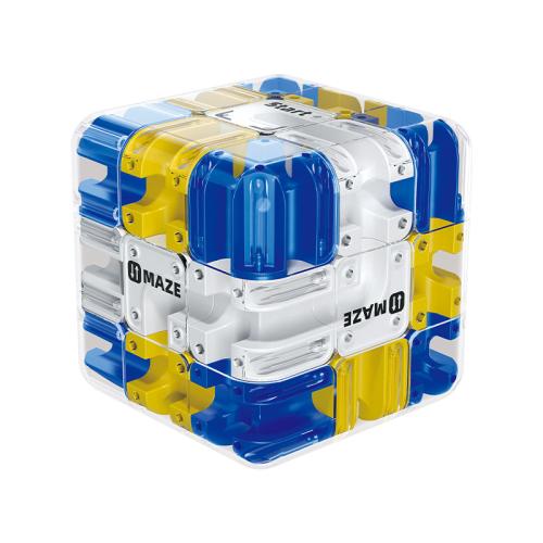 Cemento de plástico & Plástico ABS Bola de laberinto, colores mezclados, trozo