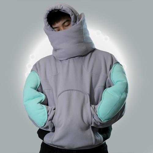 Poliéster Hombres Sudaderas, labor de retazos, más colores para elegir, trozo