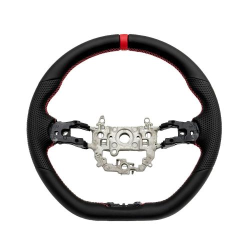 Sports Leather Steering Wheel Red Ring For 2022+ HONDA CIVIC Gen 11th FL Type-R