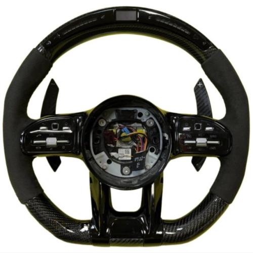 LED Carbon Fiber Steering Wheel For Mercedes-Benz AMG W205 C300 C43 G550 S63 G63