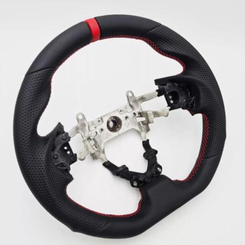 Sports Black Leather 3D RED Steering Wheel for 2012-2015 HONDA CIVIC Gen9 SI New