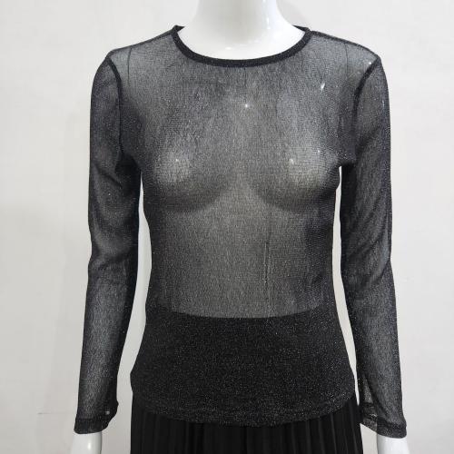 ポリエステル 女性ロングスリーブTシャツ 選択のためのより多くの色 一つ