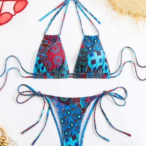 Polyester Bikini Blauwe Instellen