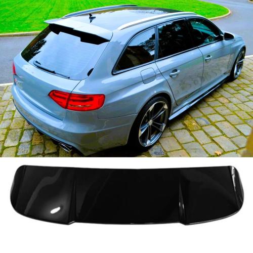 For Audi A4 B8 Avant Estate 8K Rear Gloss Black Roof Spoiler Wing RS4 Look 08-16
