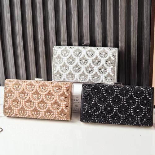 Polyester Clutch Tas Plastic Parel meer kleuren naar keuze stuk