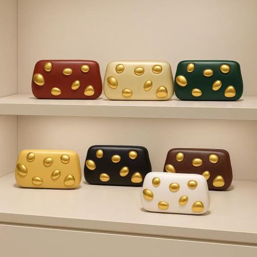 PU-leer Clutch Tas Katoen Solide meer kleuren naar keuze stuk