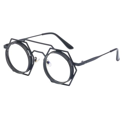Zinc Alloy Blue light proof & Easy Matching Clear Lens Glass unisex PC-Polycarbonate black PC