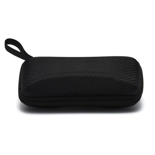 PU Leather Waterproof Glasses Case durable Cloth & Nylon black PC