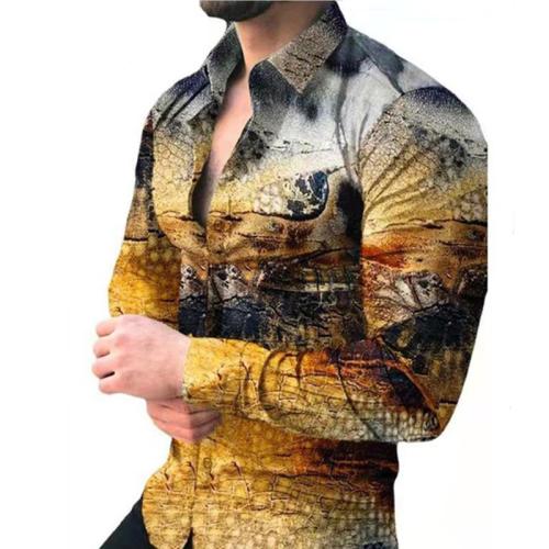 Chemische Faser & Polyester Männer Langarm Casual Shirts, mehr Farben zur Auswahl,  Stück