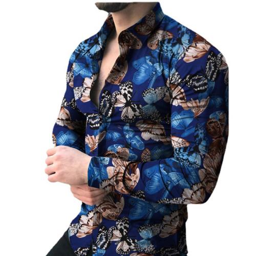 Chemische Faser & Polyester Männer Langarm Casual Shirts, mehr Farben zur Auswahl,  Stück