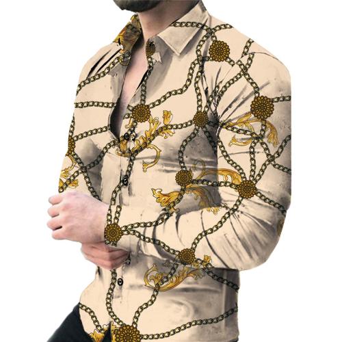 Chemische Faser & Polyester Männer Langarm Casual Shirts, mehr Farben zur Auswahl,  Stück