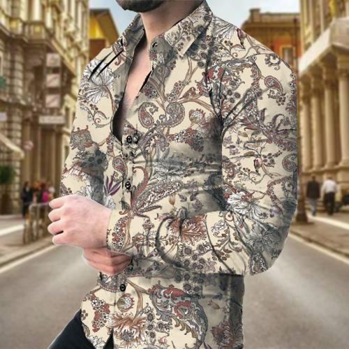Chemische Faser & Polyester Männer Langarm Casual Shirts, mehr Farben zur Auswahl,  Stück