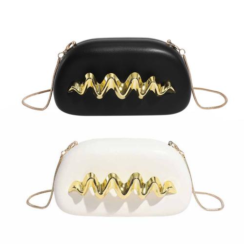 PU-leer Clutch Tas Solide meer kleuren naar keuze stuk