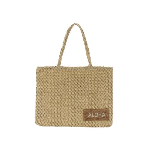 ペーパーロープ 織物トート カーキ 一つ