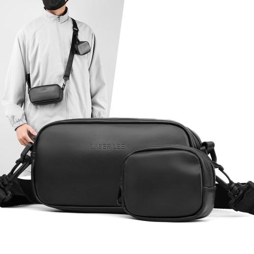 Cuero de la PU Bolso de Crossbody,  Poliéster, Sólido, negro,  trozo