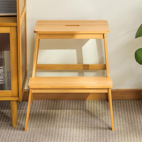 Moso Bamboo Taburete, color original,  trozo