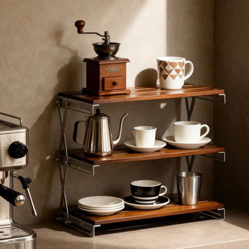 Metal & Bambú Estante, trozo