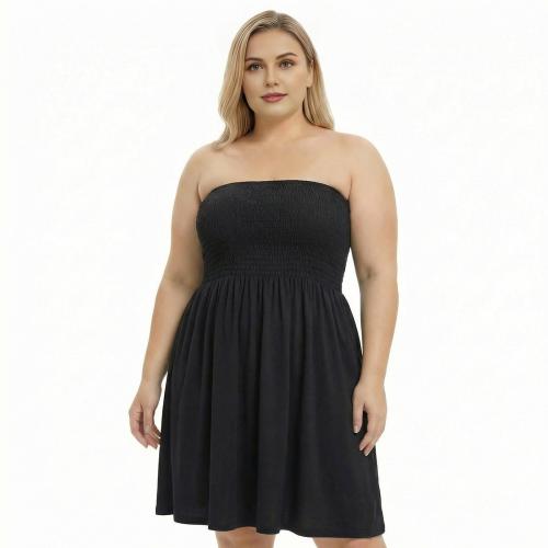 Poliéster Vestido de tubo superior, impreso, más colores para elegir,  trozo