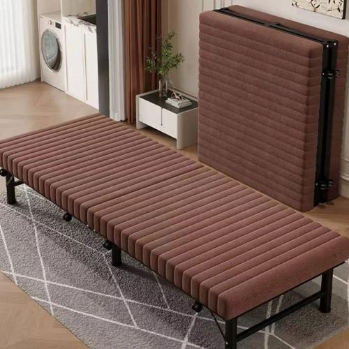 Steel & Cloth single Foldable Bed durable & portable Solid PC