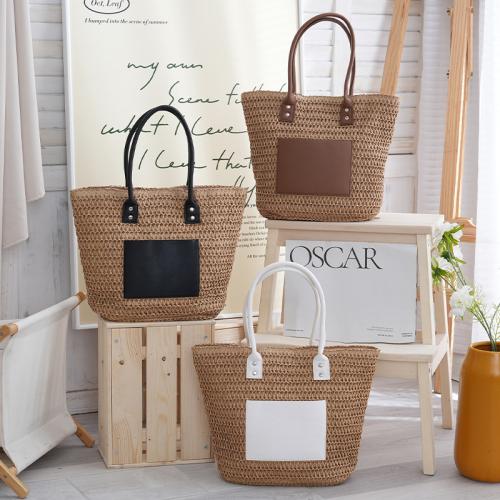 わら 織られたショルダーバッグ PUレザー & ポリエステル 選択のためのより多くの色 一つ