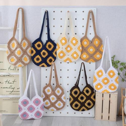 綿 織られたショルダーバッグ 裏地 花 選択のためのより多くの色 一つ