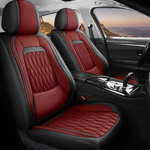 For Toyota Full Set Car Seat Covers 5-Seat Nappa Leather Auto Cushion Protector