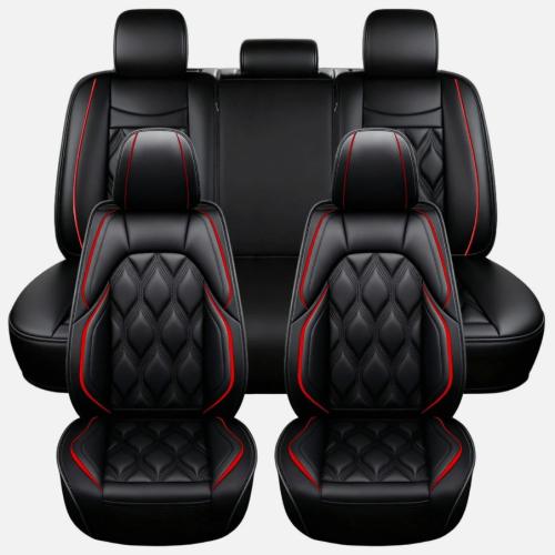 For Ford F150 F250 F350 F450 Pickup Car Seat Covers Leather 5-Seats Front Rear