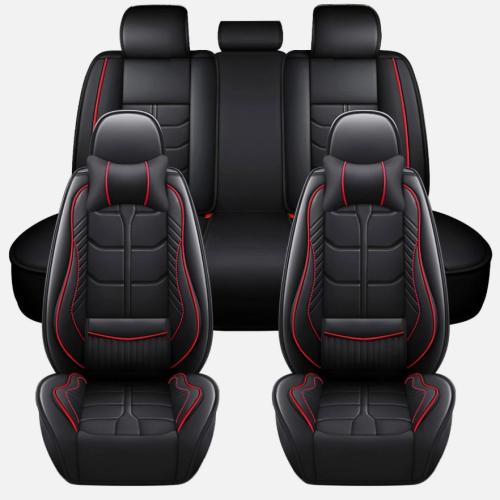 For Toyota RAV4 Full Set Leather Car Seat Cover 5-Seat Front + Rear Protectors