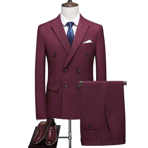 Viscosa & Poliéster Traje de hombre, Sólido, más colores para elegir,  Conjunto