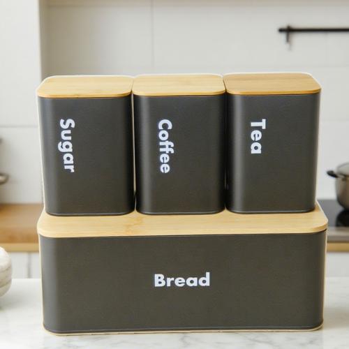 Bambus & Eisen Aufbewahrungsbox, Brief, mehr Farben zur Auswahl,  Festgelegt