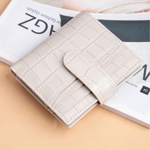 Piel de vaca de grano completo Billetera, grano de cocodrilo, más colores para elegir, trozo