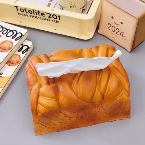 CLORURO DE POLIVINILO & Cuero de la PU Caja de pañuelos, Pan de molde, trozo