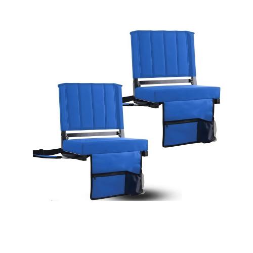 Tuch & Metall Outdoor Klappstuhl, Solide, Blau,  Stück