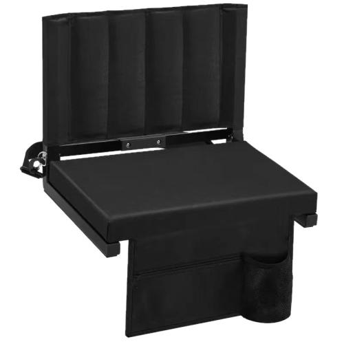 Tuch & Metall & Schwamm Outdoor Klappstuhl, Solide, Schwarz,  Stück