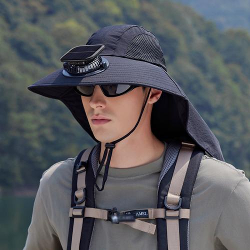 Polyamide foldable Fan Cap sun protection & breathable PC