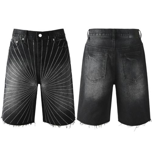 Cotton Denim Straight Men Cargo Shorts PC