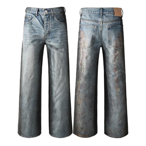 Cotton Denim Ripped Men Casual Pants  PC