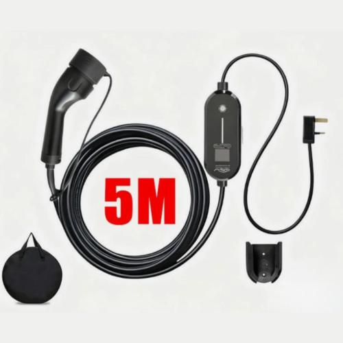 EV Charging Cable Type 2 3 Pin Electric Vehicle Car Charger 13A Portable UK Plug