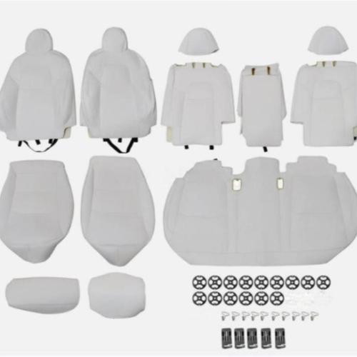 For 2020-2024 Tesla Model Y Car Cover Leather Protector Cushion Pad White