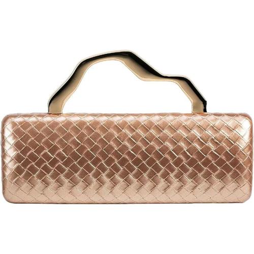 Acrylic Clutch Bag portable geometric champagne PC