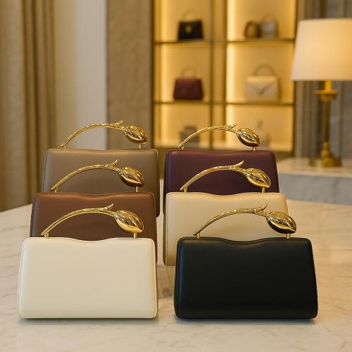 PU Leather Box Bag Clutch Bag Cotton PC