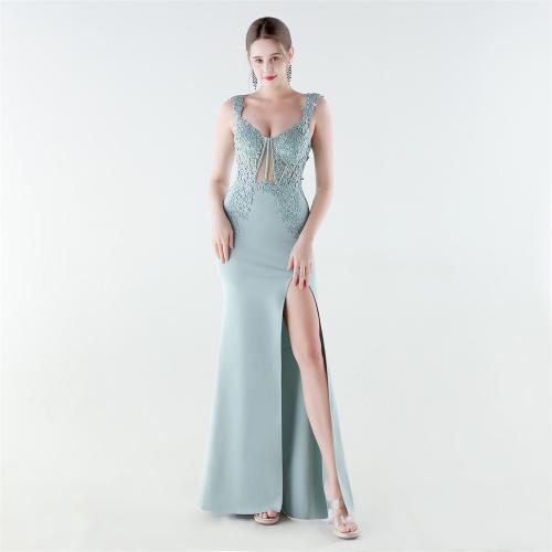 Spandex & Poliestere Dlouhé večerní šaty nažehleného Květinové più colori per la scelta kus