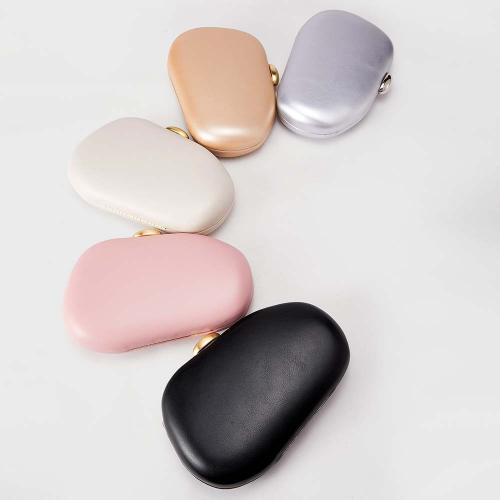 PU Leather hard-surface Clutch Bag portable Cotton Solid PC