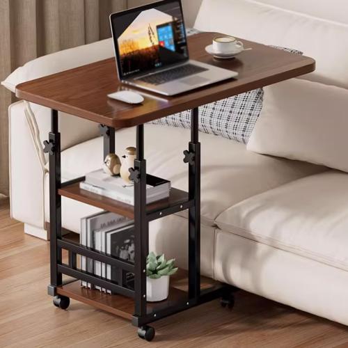 Steel & Medium Density Fiberboard adjustable hight PC Desk with caster PC
